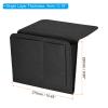 PATIKIL 11in Bedside Caddy, Bed Caddy Bedside Organizer Hanging 5 Pocket Soft Felt Bed Pockets Bedside Storage Organizer Remote Control Holder for Bedroom Phones Glasses, Black view 2