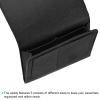 PATIKIL 11in Bedside Caddy, Bed Caddy Bedside Organizer Hanging 5 Pocket Soft Felt Bed Pockets Bedside Storage Organizer Remote Control Holder for Bedroom Phones Glasses, Black view 3