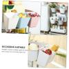 3pcs Hanging Storage Case Multi-purpose Back-mounted Organizer for Kitchen and Bathroom Compact Hanging Bucket for Space Saving and Home Organization White view 3