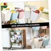 3pcs Hanging Storage Case Multi-purpose Back-mounted Organizer for Kitchen and Bathroom Compact Hanging Bucket for Space Saving and Home Organization White view 4