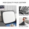 TMNBV Water Resistant Leather Couch Cushion Covers, Stretch PU Sofa Seat Cushion Cover for L-Shaped Sectional Sofa Cushion Furniture Protector-gray-3Seats view 3