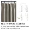 cololeaf Linen Curtains Neutral Pinch Pleated Draperies Room Darkening Privacy Protect Light Flitering Thermal Insulated Window Treatments for Living Room Bedroom Farmhouse 72Wx102L Gray 2 Panels view 2