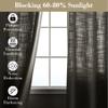 cololeaf Linen Curtains Neutral Pinch Pleated Draperies Room Darkening Privacy Protect Light Flitering Thermal Insulated Window Treatments for Living Room Bedroom Farmhouse 72Wx102L Gray 2 Panels view 3