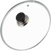 BAZAC Stainless Steel Saucepan Glass Pot Lid Cover Replacement Pot Lid Clear Tempered Glass Pot Pan Circular Cover Frying Pans Skillets Cookware Lids Universal Pot Lid-24CM view 1