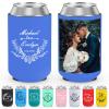 30Pcs Wedding Decorations, Custom Can Cooler Sleeves for Wedding Party Favors Collapsible Insulated Neoprene Cover for Cans, Bottles, Beer, Water and Soda view 1