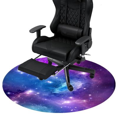 MAxba Gaming Chair Mat for Carpet, Round Computer Office Chair Mat for Hardwood Floor for Gaming Room Office & Home Floors Protector,3mm Thick (Color : 4, Size : 120cm)