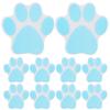 Alipis Blue Paw Print Non Slip Bathtub Stickers 10 Pieces Self-Adhesive Floor and Wall Decals for Bathroom Kitchen Stairs Safety and Decorative Use view 1