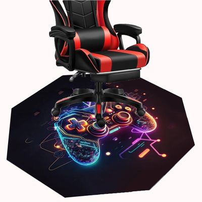 MAxba Office Gaming Chair Mat for Carpet Gamepad Computer Chair Mat for Hardwood Floor Gaming Rug Octagon Desk Chair Mat (Color : 2, Size : 160cm)