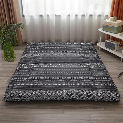 Roll Up Futon Mattress Double Padded Japanese Futon Floor Mattress with Washable Cover Sleeping Mattress for Floor Foldable Single Guest Bed Roll Portable,Style2,Queen/150x200cm