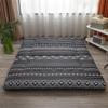 Roll Up Futon Mattress Double Padded Japanese Futon Floor Mattress with Washable Cover Sleeping Mattress for Floor Foldable Single Guest Bed Roll Portable,Style2,Queen/150x200cm view 1