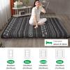 Roll Up Futon Mattress Double Padded Japanese Futon Floor Mattress with Washable Cover Sleeping Mattress for Floor Foldable Single Guest Bed Roll Portable,Style2,Queen/150x200cm view 3