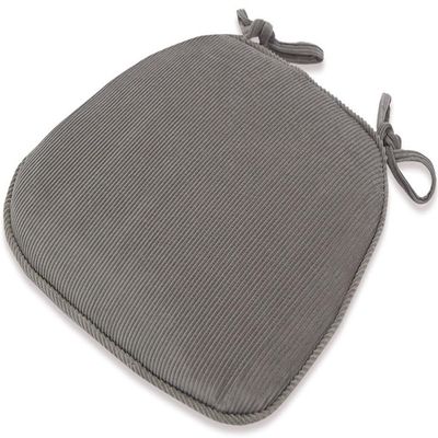 1/2/4/6 Pack Chair Cushion,U-Shaped Chair Cushions For Dining Chairs With Ties And Removable Cover, Dining Kitchen Chair Pads, Indoor Dining Room Seat Cushions, 17" X 16" ( Color : Silver-grey-a , Siz