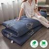 Roll Up Futon Mattress Double Padded Japanese Futon Floor Mattress with Washable Cover Sleeping Mattress for Floor Foldable Single Guest Bed Roll Portable,Style6,180x220cm/71x86 view 2