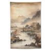 Gokays Room Decor Tapestry Wall Hanging, Ancient Chinese Landscape Ink Painting Tapestry, Aesthetic Wall Tapestries for Bedroom Dorm Living Room, 40"x60" view 1