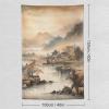 Gokays Room Decor Tapestry Wall Hanging, Ancient Chinese Landscape Ink Painting Tapestry, Aesthetic Wall Tapestries for Bedroom Dorm Living Room, 40"x60" view 2