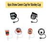6Pcs Straw Covers, Silicone Straw Tip Covers, Straw Covers Cap for Tumblers, Straw Toppers, Reusable Drinking Dust Proof Straw Tip Covers for 7-8 mm Straws view 4