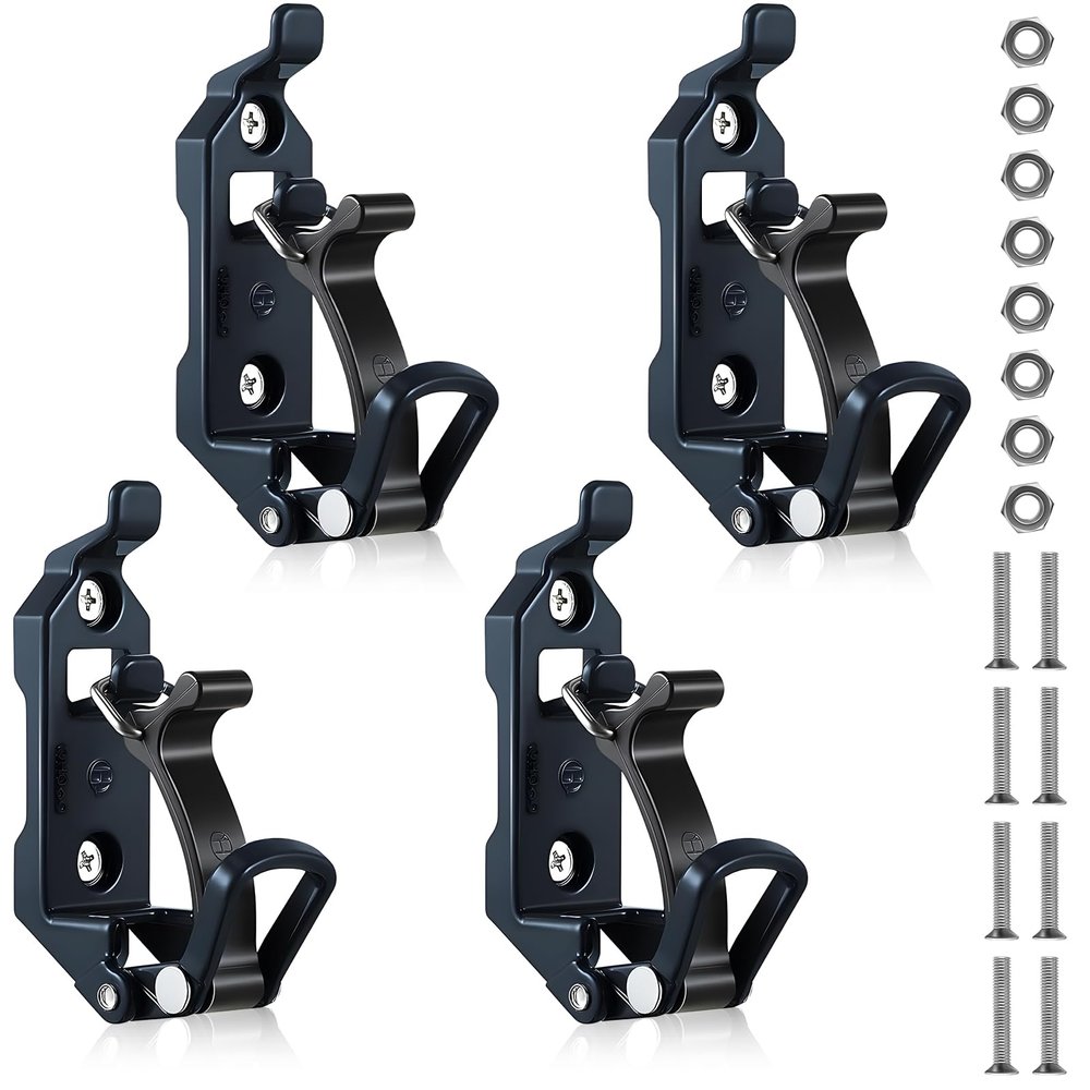 4 Pcs Shovel Holder for Truck, Metal Shovel Mount for Roof Rack, Truck, RV
