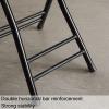 XPLKQXE Folding Bar Stools, 17.7inch Tall Home Stool with Double Bars for Adults Kitchen Garden Collapsible Round Stool (Color : Pink) view 3