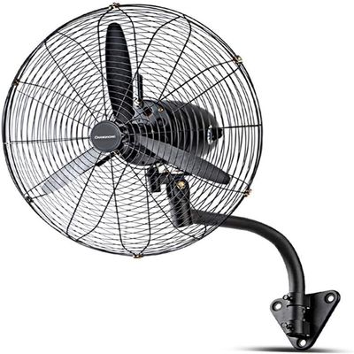 Scpantkend Wall Mounted Oscillating Fan 22" High-Velocity Industrial Wall-Mount Fan Heavy Duty Metal Wall Fan for Industrial, Commercial, Residential, and Greenhouse Use -Black