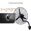 Scpantkend Wall Mounted Oscillating Fan 22" High-Velocity Industrial Wall-Mount Fan Heavy Duty Metal Wall Fan for Industrial, Commercial, Residential, and Greenhouse Use -Black view 3