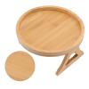 Jerys Sofa Tray, Wood Texture Sofa Tray Environmental Protection 12cm Height for Coffee view 2