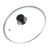 BAZAC Metal Cooking Utensils Tempered Glass for Pots Pans and Skillets Replacement Frying Pan Cover and Cast Iron Skillet Lid Cover Silicone Pot Cover-24CM view 1