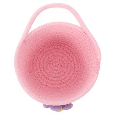 Cabilock 1pc Rope Woven Desktop Storage Basket Wall Hanging Organizer for Home Decor and Sundries Versatile Decorative Flower Holder for Tidy Spaces