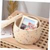 CHILDWEET Cotton Rope Woven Storage Basket with Lid Versatile Desktop Organizer and Home Storage Solution for Blankets Toys and More Stylish and Functional Storage Bin for Any Room view 4