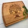 Personalized Cutting Board, Engraved Cutting Board, Family Tree, Wedding Gift, Anniversary Gift, Engagement Gift, Wedding Guest Book, 072 (Maple, 12" x 9") view 1