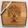 Personalized Cutting Board, Engraved Cutting Board, Family Tree, Wedding Gift, Anniversary Gift, Engagement Gift, Wedding Guest Book, 072 (Maple, 12" x 9") view 2