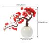 Garneck Artificial Plum Flowers wiht Pot - Artificial Flowers Kit with Planter - Chinese Traditional - Small Silk Plum Flowers Plant Potted Decor for Home Office Store Window view 4