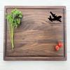 Personalized Cutting Board, Engraved Cutting Board, Airplane Design, Captains Gift, Airplane Gift, Pilots Birthday Gift, Travelers Gift, 197 (Maple, Arched 12" x 9") view 1