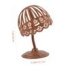 Cabilock hat rack for baseball caps hat form wig Storage Display Stand Dome Hat Stands Freestanding Hat Display Stand metal stand hat organizer white three-dimensional baby Storage rack view 3