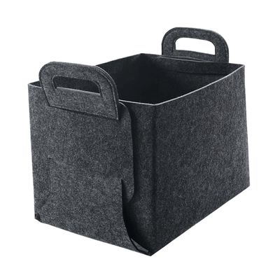 CAXUSD Sturdy Felt Basket Organizers Foldable Storage Basket for Toys Books Clothings Laundry Medium Size