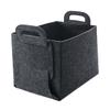 CAXUSD Sturdy Felt Basket Organizers Foldable Storage Basket for Toys Books Clothings Laundry Medium Size view 1