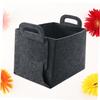 CAXUSD Sturdy Felt Basket Organizers Foldable Storage Basket for Toys Books Clothings Laundry Medium Size view 3