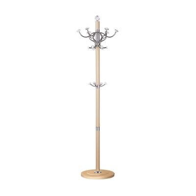 FIONEL Coat Rack Crystal Home Hanging Clothes Rack Floor Stainless Steel Bedroom Simple Light Luxury Coat Rack Fashion Rod Type Clothes Rack Coat Rack Hat Stand (Color : Gold, Size : 1)