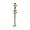 FIONEL Coat Rack Senior Hanging Clothes Rack Floor Standing Bedroom Home Gold Stainless Steel Coat Rack Coat Rack Hat Stand (Color : Brass) view 1