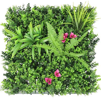 SunnyRoyal 6 Pcs Artificial Boxwood Panel 20"x20" 3D Grass Wall Panels Greenery Backdrop Decor Privacy Hedge Fence Screen for Outdoor Indoor Backyard Garden Decoration, #12Mixed