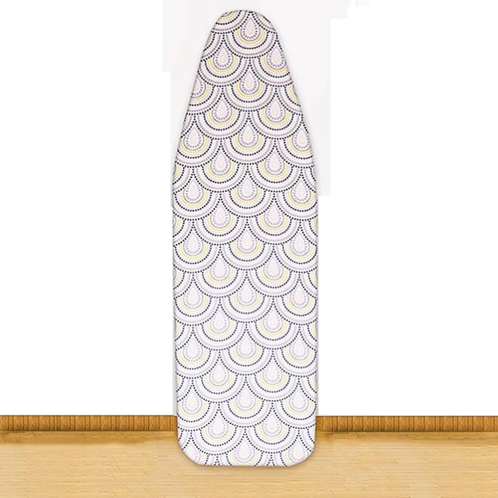 NILZA Cotton Iron Board Cover, Ironing Board Cover and Pad 32x12in 36x13in 38x13in 43x14in 48x15in, Iron Board Replacement Cover, Heat Resistant (Size : 81x30cm(32x12in))