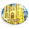 Brussels Belgium Magnet Fridge Refrigerator Freezer Magnet Sticker Souvenir Decorations Oval Crystal Magnet Kitchen Whiteboard view 1