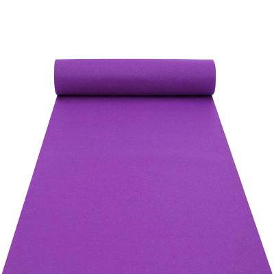 Aisle Runner for Weddings, Purple Carpet Event Ceremony Wear-Resistant Runway Rug Reception Walkway Mat for Church Party Christmas Decoration, 2mm Thickness (Size : 1.5x50m)