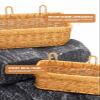 AceList Wall Hanging Basket, Boho Style Hand-Woven Hanging Storage Baskets - Set of 2, Ideal for Boho Room Decor, Kitchen, Garden, and Living Room view 3