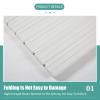 Bathtub Tray Bathtub Tray Bathtub Cover, Resin Foldable Shutter Bath Lid, Dustproof Heat-Resistant Board for Home Bathroom SPA Experience, Thickness 1.2CM Multifunctional (Color : White, Size : 80x1 view 3