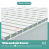 Bathtub Tray Bathtub Tray Bathtub Cover, Resin Foldable Shutter Bath Lid, Dustproof Heat-Resistant Board for Home Bathroom SPA Experience, Thickness 1.2CM Multifunctional (Color : White, Size : 80x1 view 4