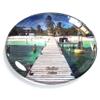 Caulker Belize Magnet Fridge Refrigerator Freezer Magnet Sticker Souvenir Decorations Oval Crystal Magnet Kitchen Whiteboard view 1