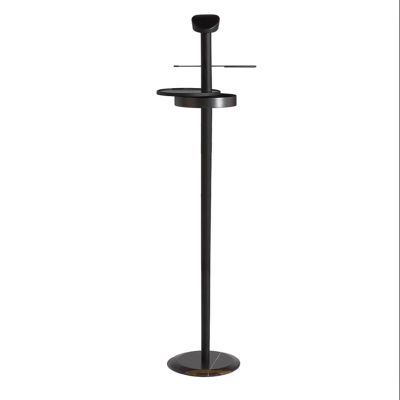 FIONEL Coat Rack Home Living Room Removable Wooden Coat Rack Marble Base Floor Type Multifunctional Adult Hanging Clothes Rack Coat Rack Hat Stand (Color : 1)