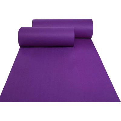 Purple Wedding Aisle Carpet Non-Slip Walkway Rug Roll 1 m Wide 2 mm Thick Disposable Rug Event Runner Mat for Wedding Church Decoration (Size : 1.2x20m)