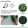 SunnyRoyal 12 Pcs Artificial Boxwood Panel 40"x40"3D Grass Wall Panels Greenery Backdrop Decor Privacy Hedge Fence Screen for Outdoor Indoor Backyard Garden Decoration, #08 Mixed view 3