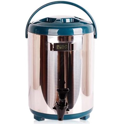 Stainless Steel Insulated Food Containers, Commercial Insulated Cold Milk Tea Bucket Stainless Steel Insulated Beverage Dispenser Large Capacity Tea Juice Bucket LYWY (Color : Blue, Size : 10L)